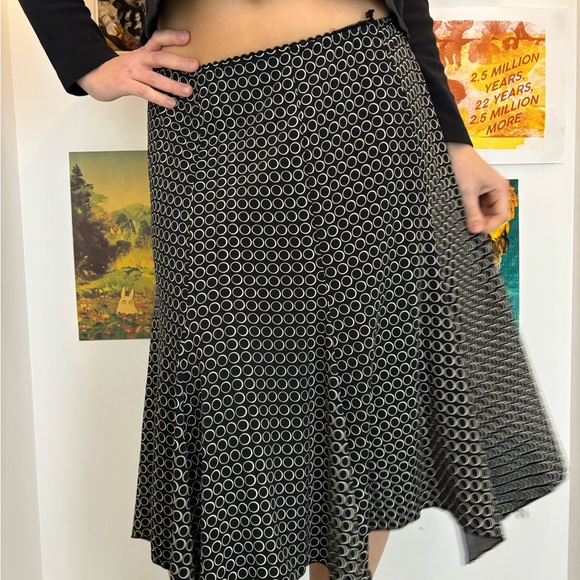 Chapter One Dresses & Skirts - Chic Asymmetrical Black and White Skirt